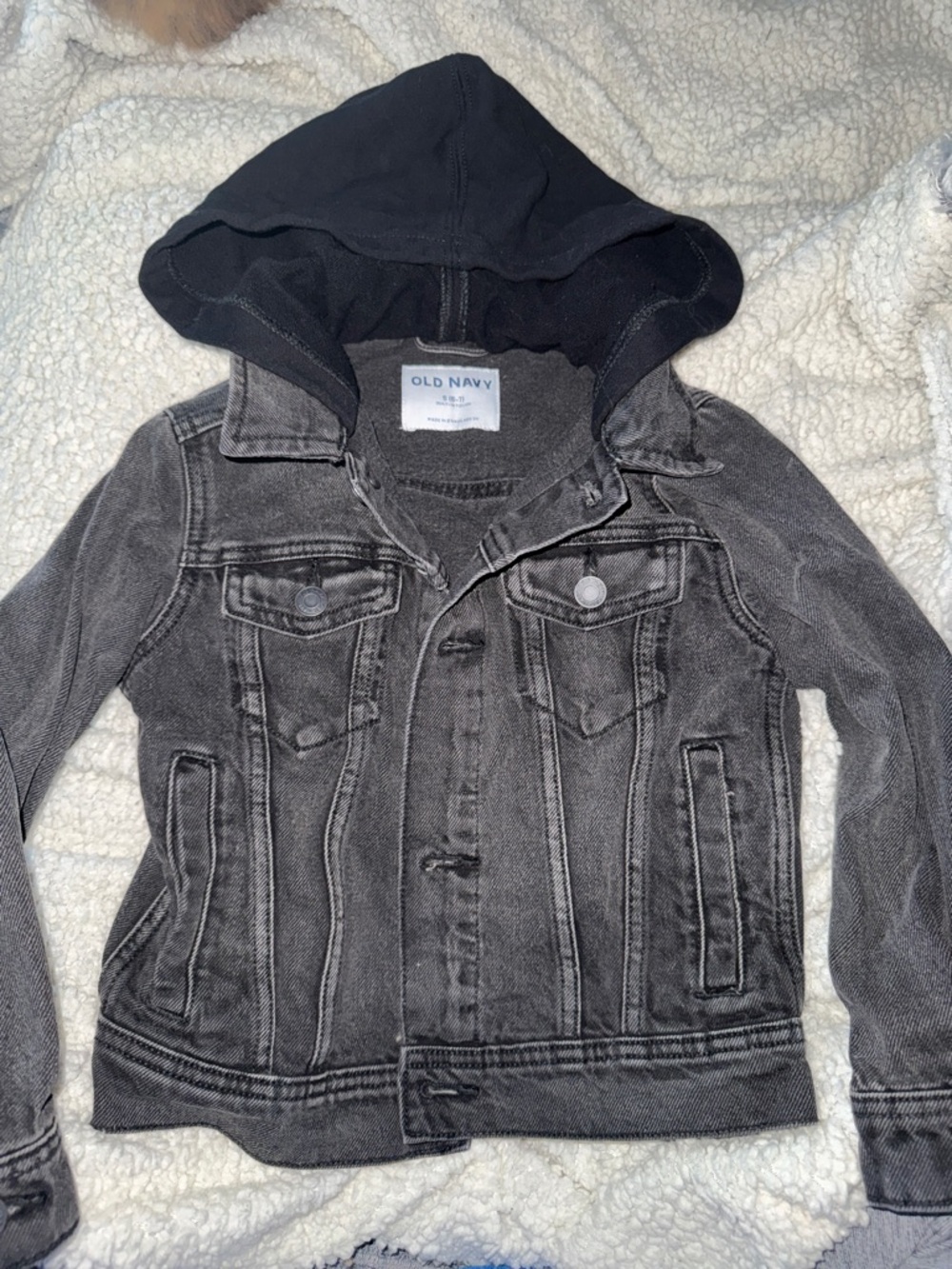 KIDS Hooded Jean Jacket